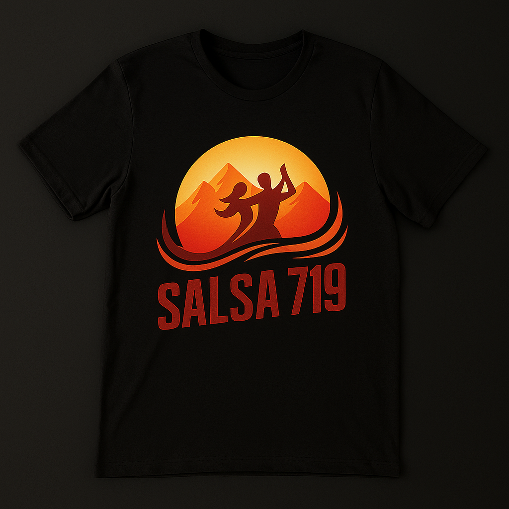 Black Salsa 719 Dance Logo Shirt